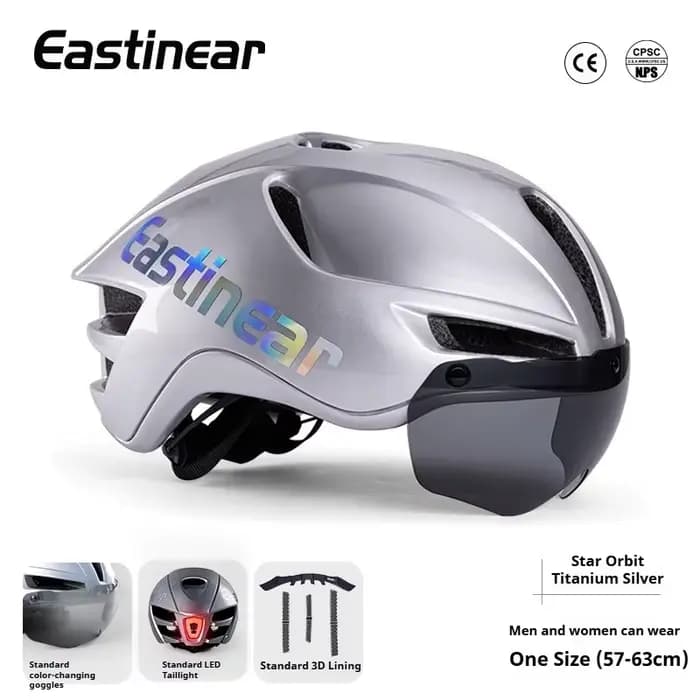 LUMDEER nouveau casque de vélo de course ultraléger Aero Road avec Led Casco hommes femmes changement de couleur lentille magnétique 3d doublure absorbant les chocs