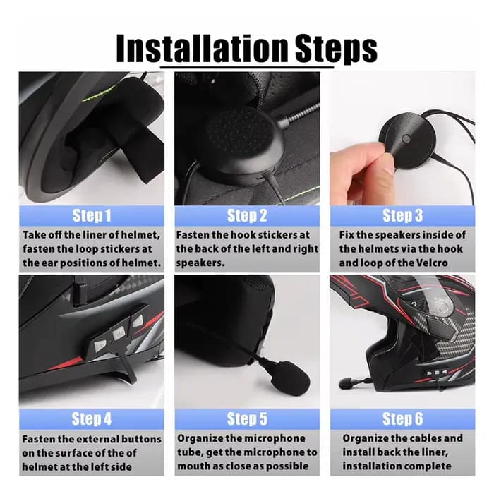 Bluetooth 5.2 casque de Moto