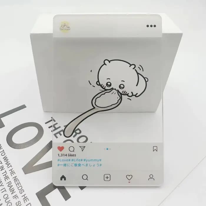 Carte photo transparente en acrylique Kawaii ckw, accessoire mignon pour selfie, style Instagram, pour les fans