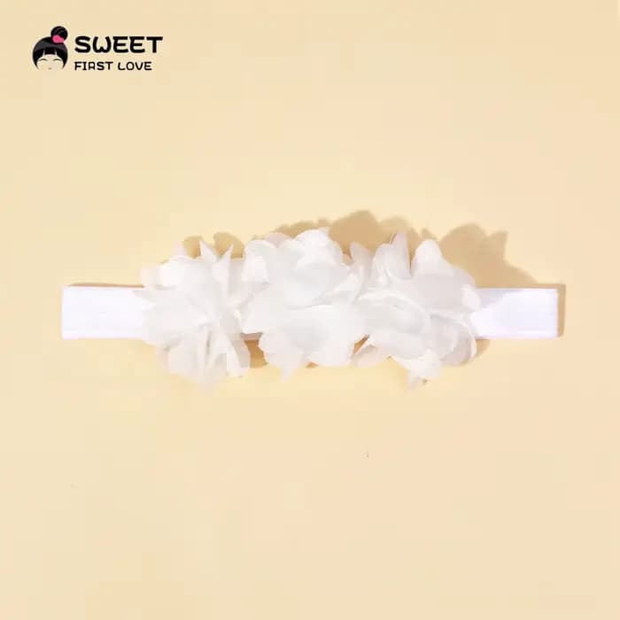 Bandeau artificiel astique en Mousseline de Soie Solide pour Bébé, Accessoire de Princesse pour Nouveau-né, Fille et Garçon