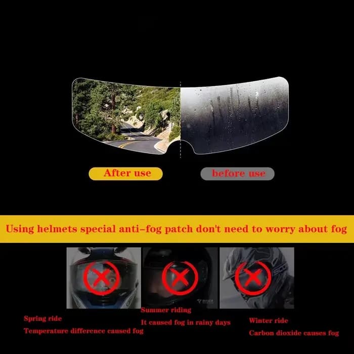 Film Anti-buée pour visière de casque, adapté à lentille KYT TT REVO, accessoires de casque de moto