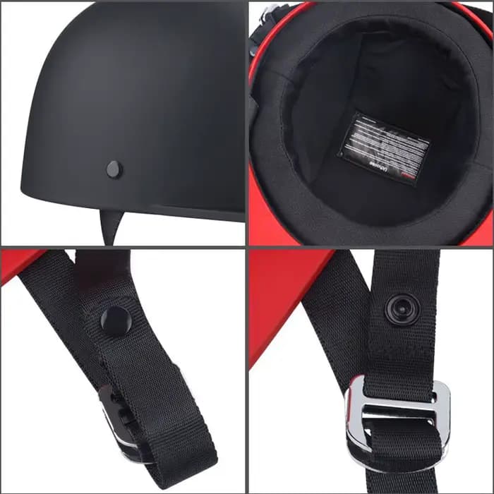 Demi-casque de moto rétro d'été