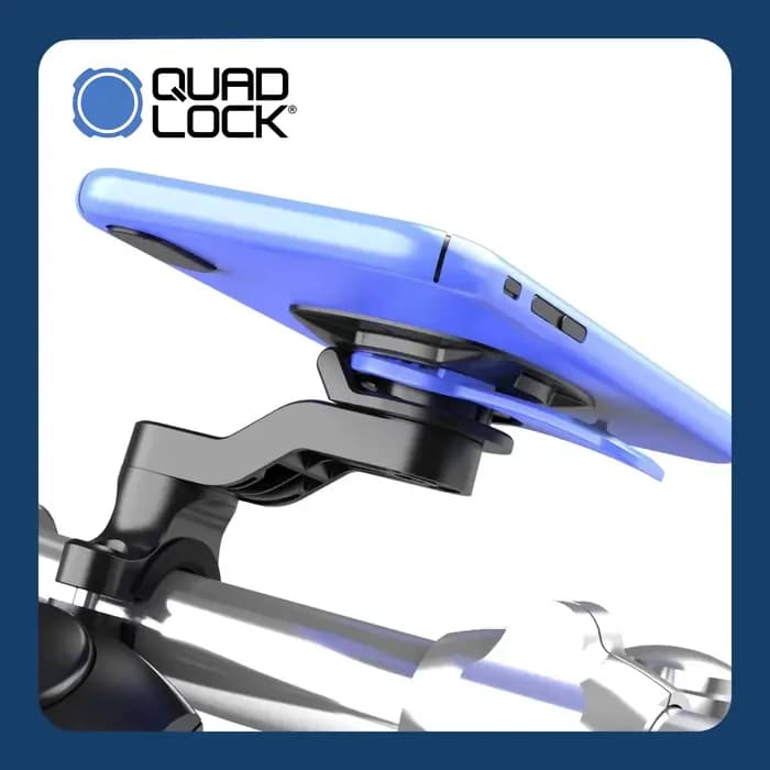 Support universel pour smartphone QUAD LOCK avec amortisseur de vibrations pour guidon de moto