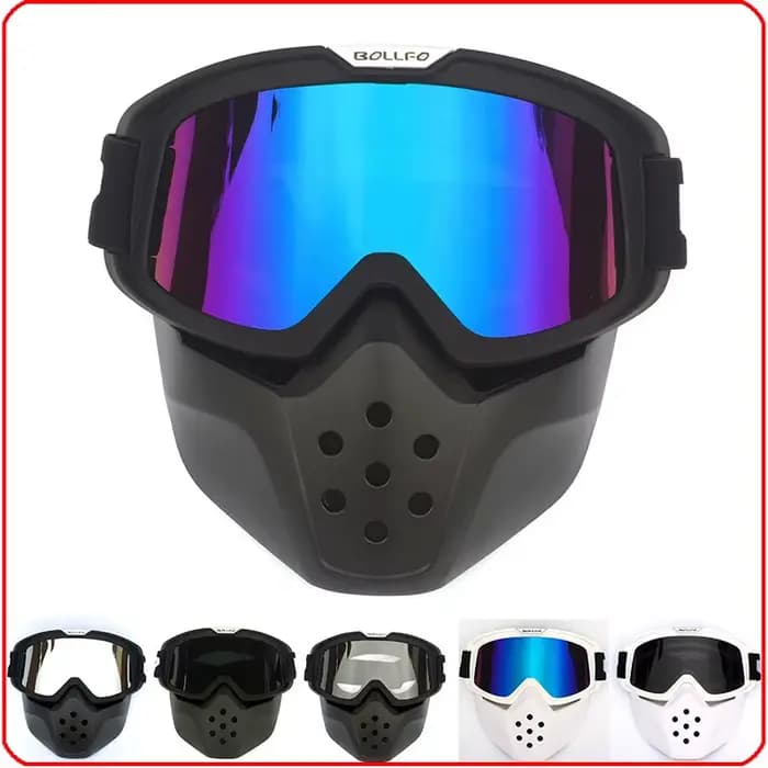 Nouveau chaud Vintage moto requin casque lunettes Motocross