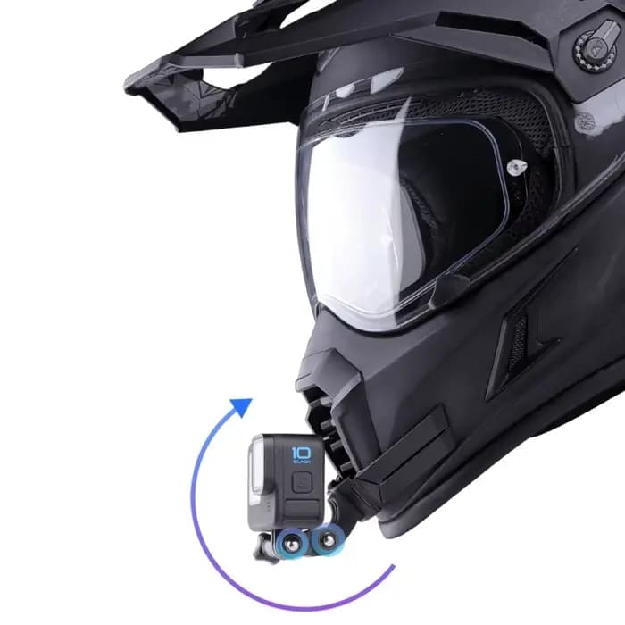 Support de menton pour casque de moto