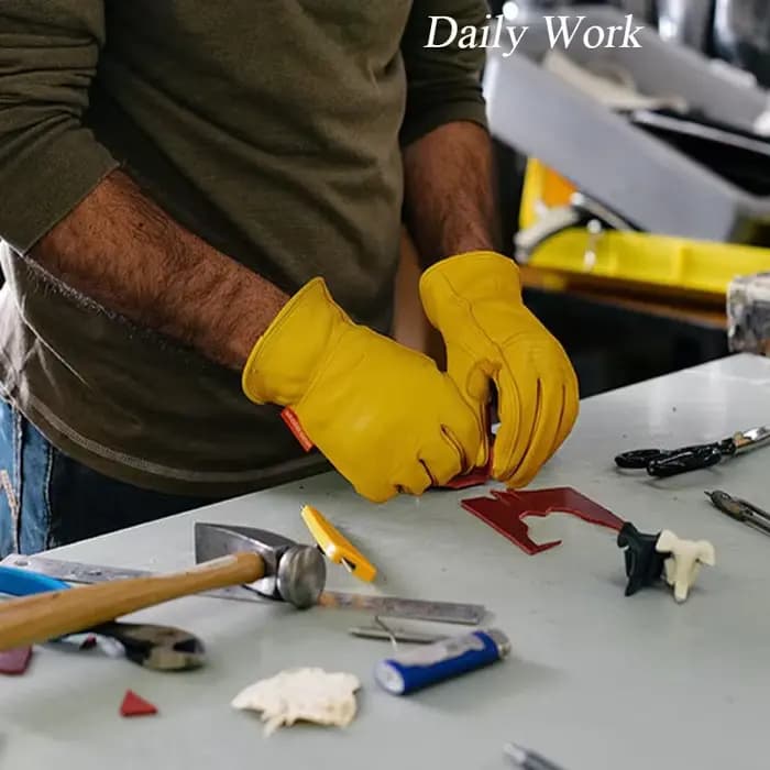 Gants de moto et de vélo rétro en peau de mouton pour hommes