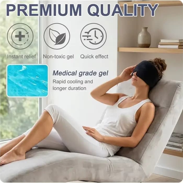 Chapeau rafraîchissant en gel à usage unique pour soulager les maux de tête