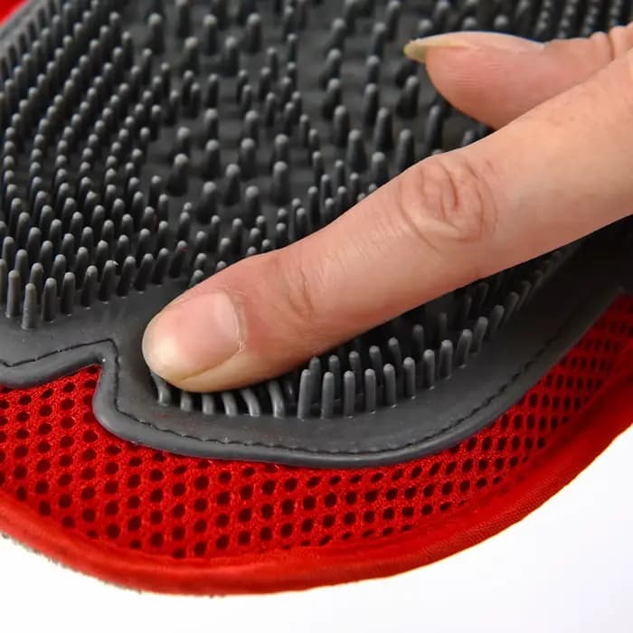 Gant de Massage de nettoyage pour outil de toilettage pour animaux de compagnie chien chat démêlage bain enlever les poils lâches gant de brosse pour animaux de compagnie