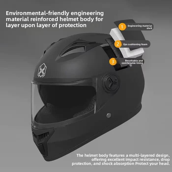 Casque de moto, casques de course, cascos para moto, sécurité, casque de sport unisexe pour moto, casque intégral, hiver, chaud, casco moto