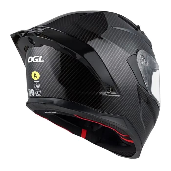 Casque de conception en Fiber de carbone 3K unisexe