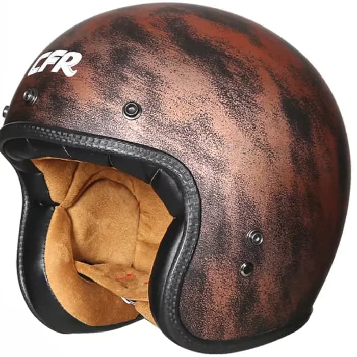 Casque de moto rétro certifié DOT ECE CFR pour hommes et femmes