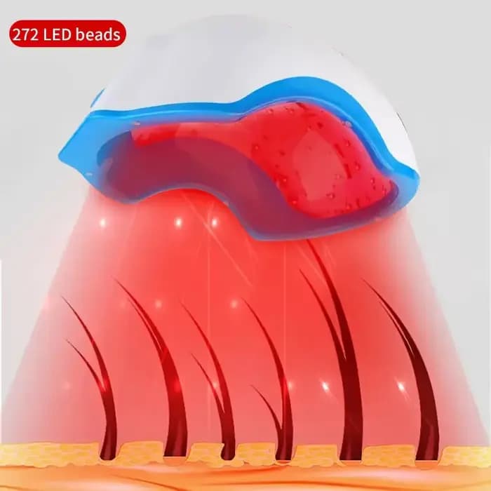 LLLT – casque rouge infrarouge, outil de Massage Anti-perte de cheveux, Diode Laser 272 perles lumineuses, réparation des follicules pileux, Salon de beauté