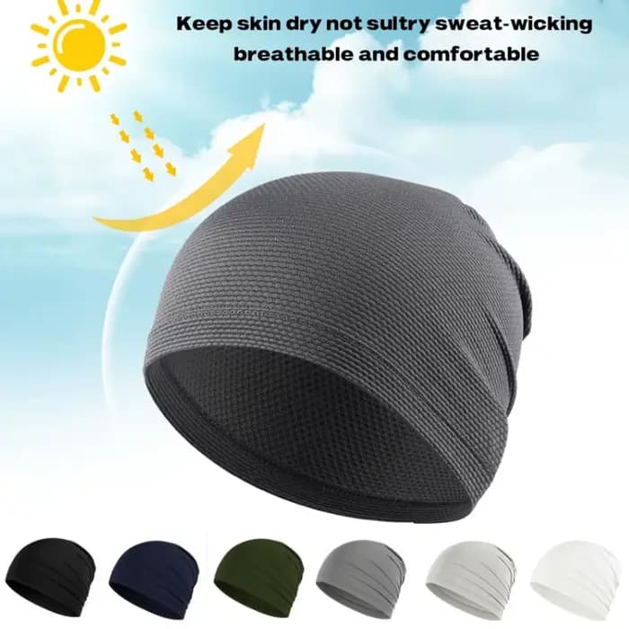 Sous-casque de moto absorbant la transpiration à séchage rapide