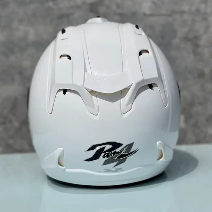 Ram4 blanc perle demi-Casque course visage ouvert Casque d'été hommes et femmes Moto