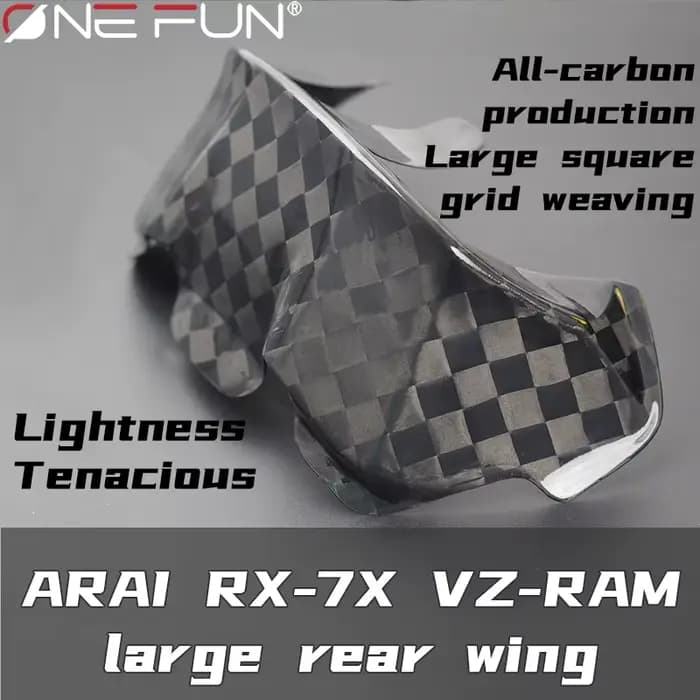Spoiler de casque RX7X pour moto RX-7X VZ-Ram