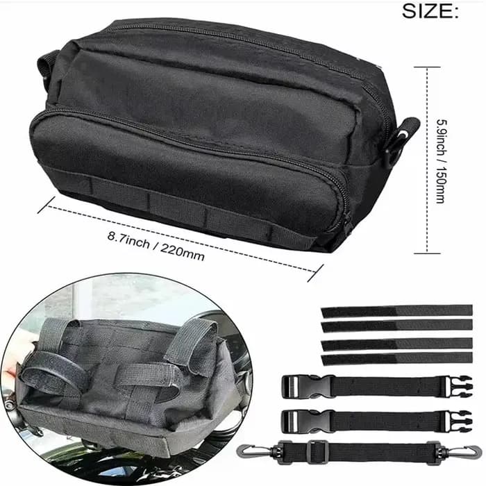 Sacs de baril de sac de guidon de moto pour Yamaha BMW Honda Harley Scooter