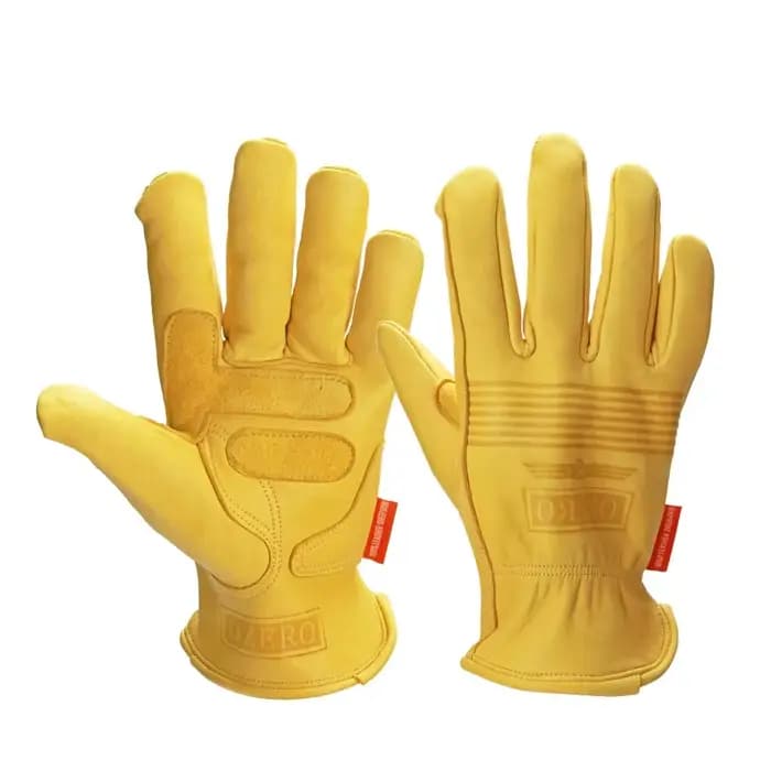 Gants de moto et de vélo rétro en peau de mouton pour hommes