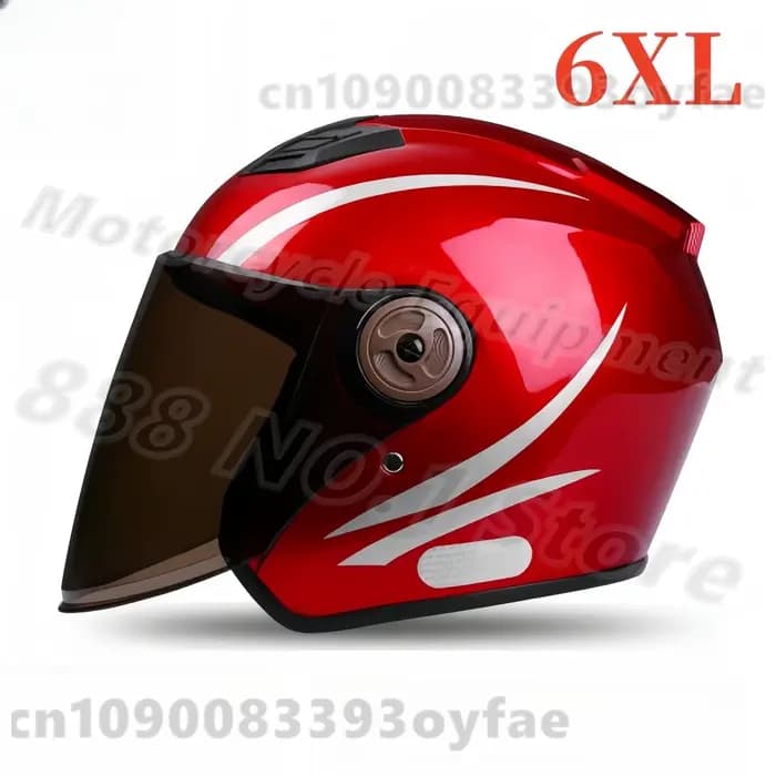 Casque de moto 6XL pour grande circonférence de tête (70 cm)