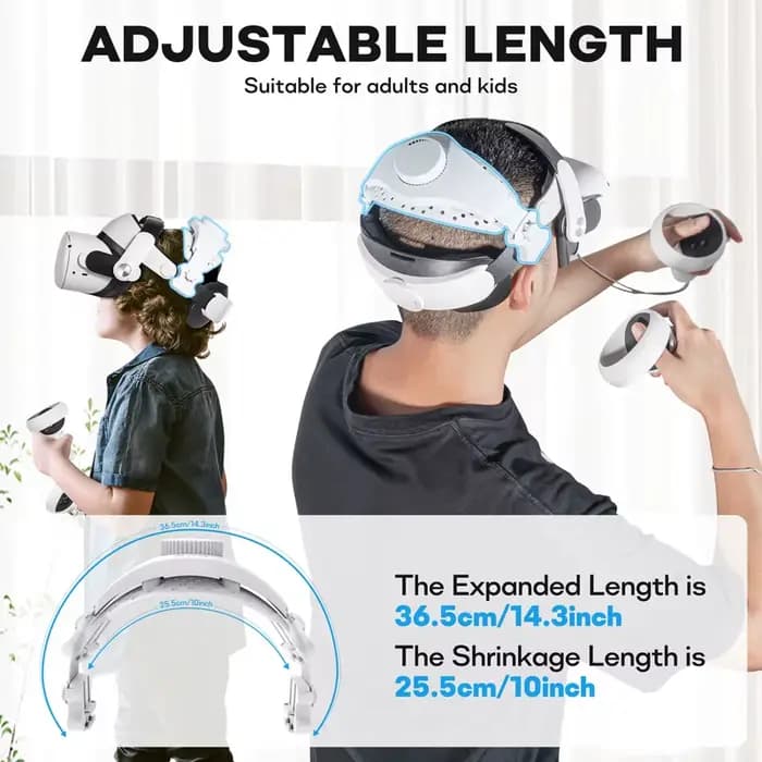 Sangle de tête réglable pour Meta Quest Pro/PSVR2, réduit la pression sur la tête, confort amélioré, accessoires VR pour Meta Quest 3S/3