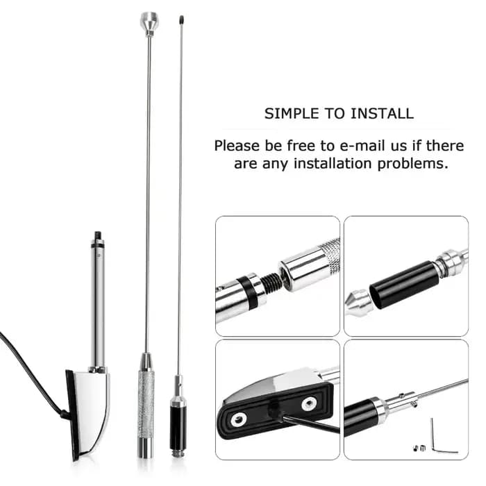 Antenne accessoire moto pour honda Goldwing 1800 GL1800 1500 GL1500 2001-2017