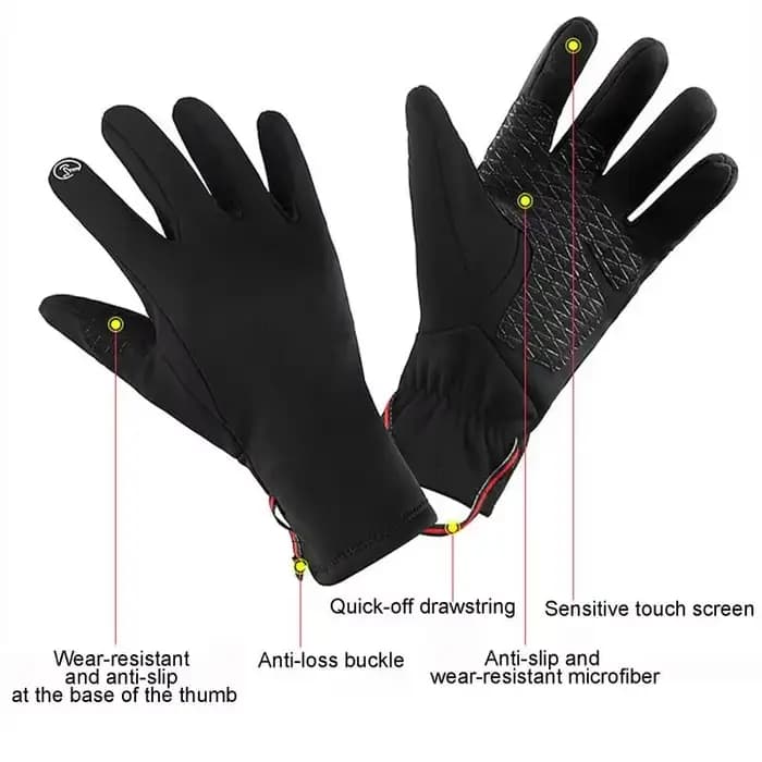 Gants chauffants d'hiver pour femmes