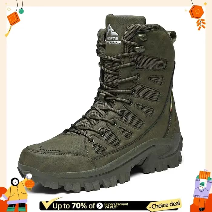 Nouvelles bottes de travail en cuir de haute qualité pour hommes