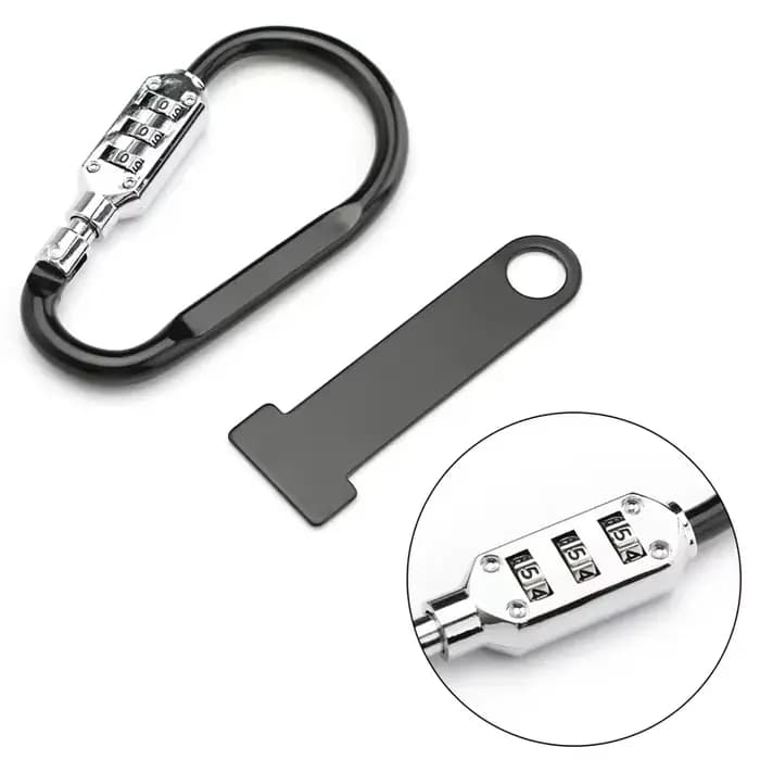 Boucle de verrouillage de casque de moto