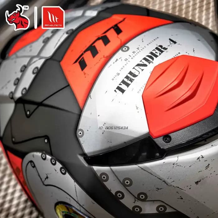 Casque de moto intégral avec visière transparente
