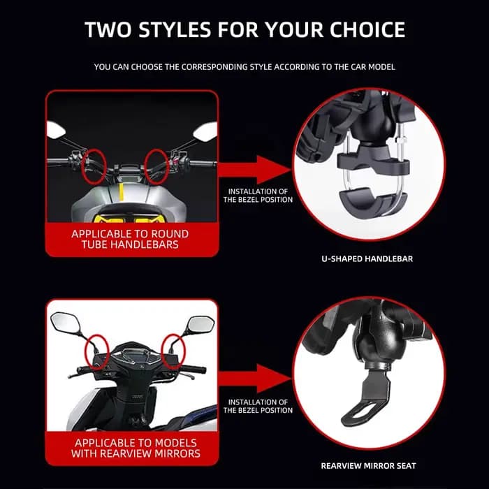 Support de téléphone à Absorption des chocs pour moto et vélo