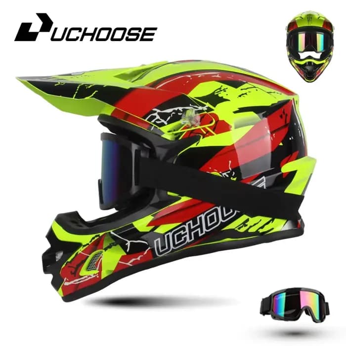 Casque de course de moto tout-terrain pour adultes et hommes
