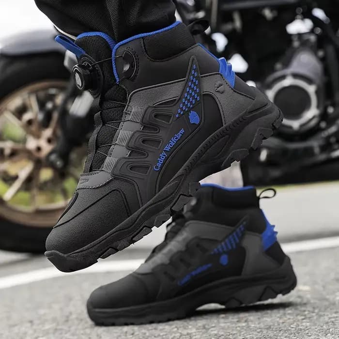 Bottes de moto printemps-automne pour hommes