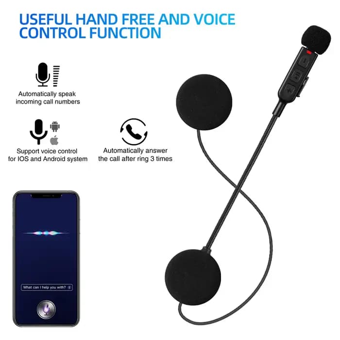 Casque de moto sans fil Bluetooth 5.3