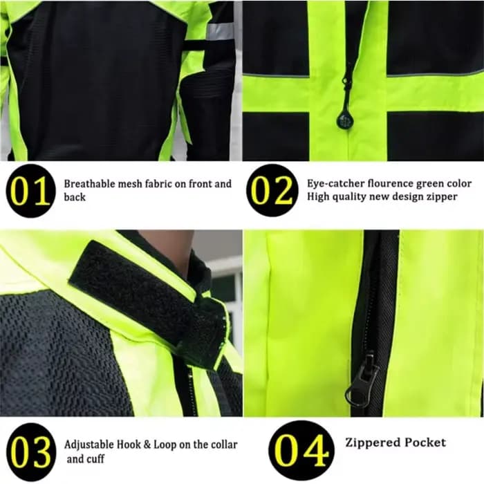 Combinaison de course moto imperméable et respirante