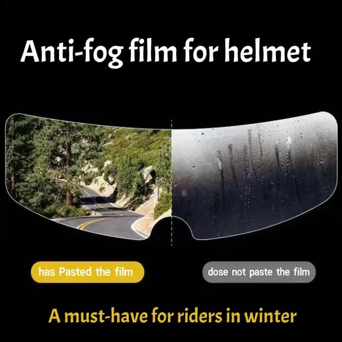 Films Anti-buée pour casque de moto