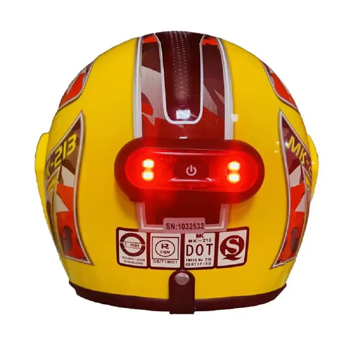 Feu arrière de casque Rechargeable à 4 lampes