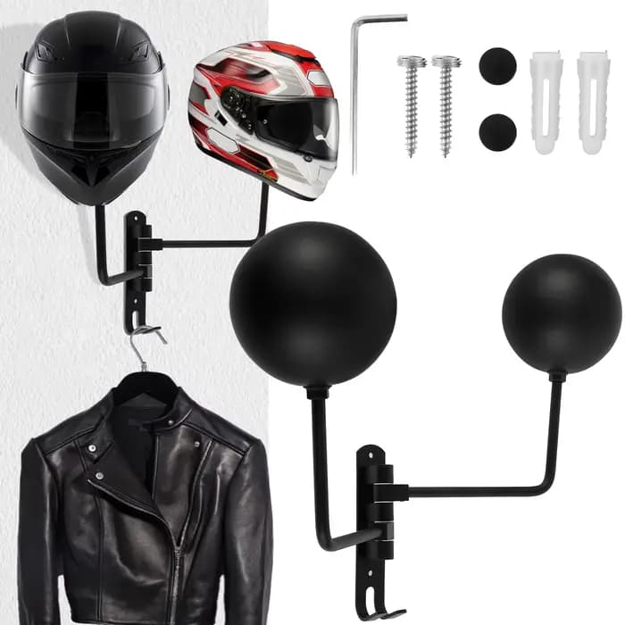 Support mural pour casque de moto