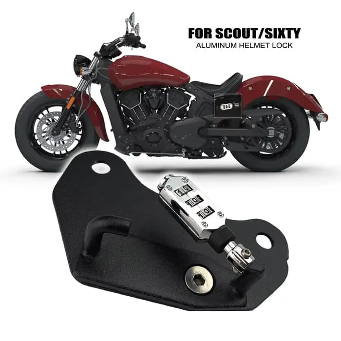 Serrure de casque avec mot de passe pour moto
