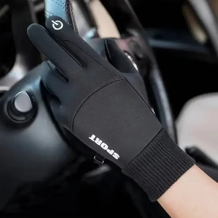 Gants de moto, gants d'hiver chauds à doigts entiers
