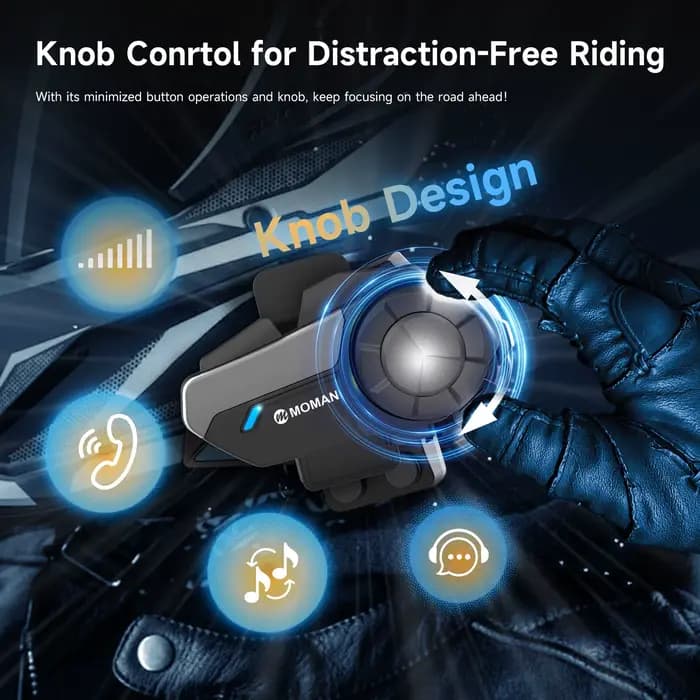 MOMAN H2S Bluetooth Interphone casque de Moto