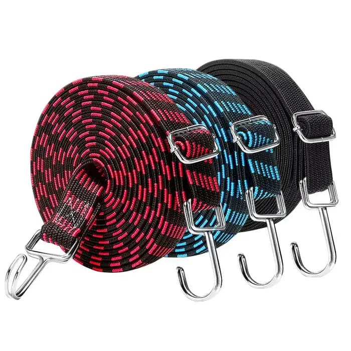 Crochets de corde de bagages en caoutchouc élastiques pour moto