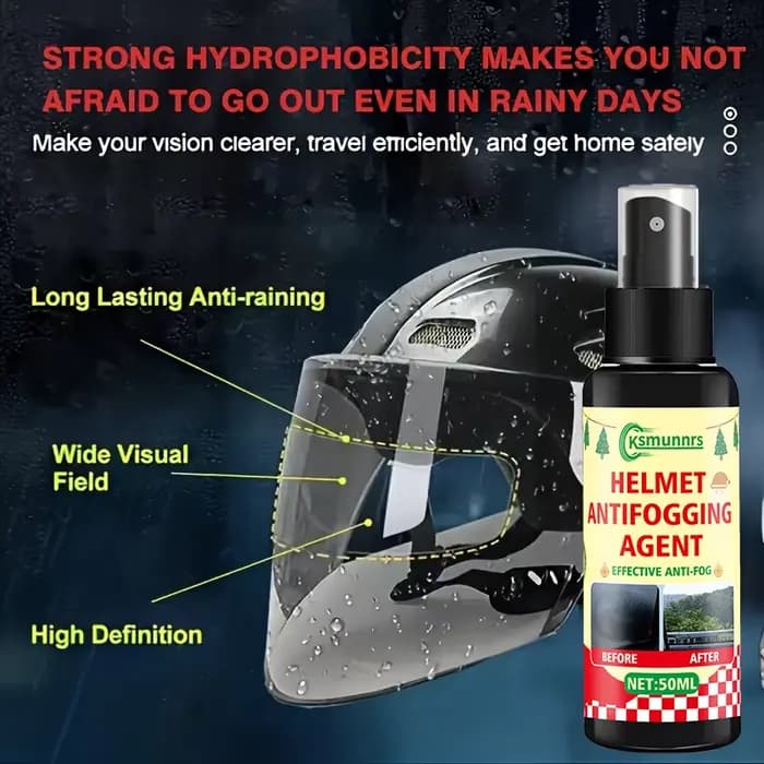 Spray antibuée pour casque de moto