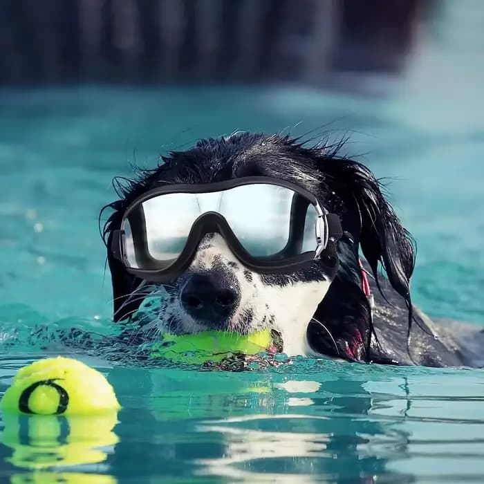 Ensemble de lunettes de soleil et de casque pour animaux de compagnie, protection contre la poussière, le vent et les UV, casque de moto réglable pour chien