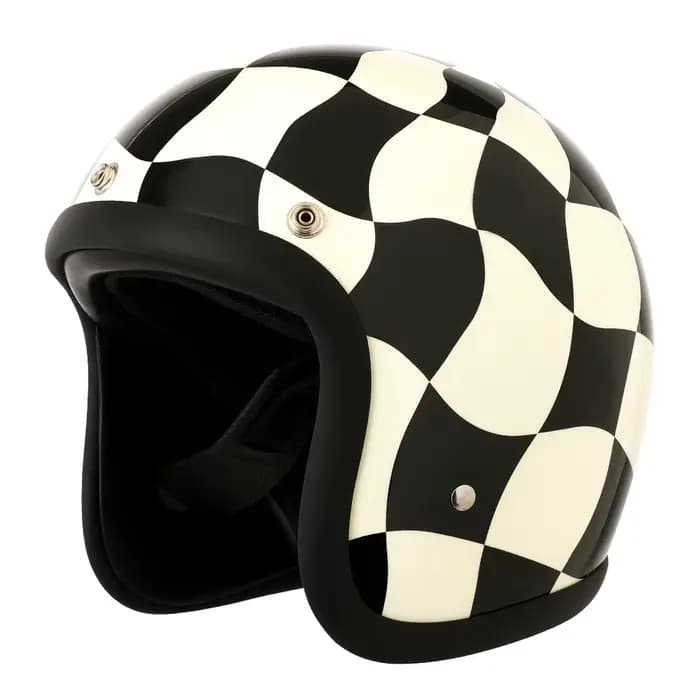 Nouveauté TT & COCASCOS Casque de Moto Jet Vintage 500TX visage ouvert rétro 3/4 demi
