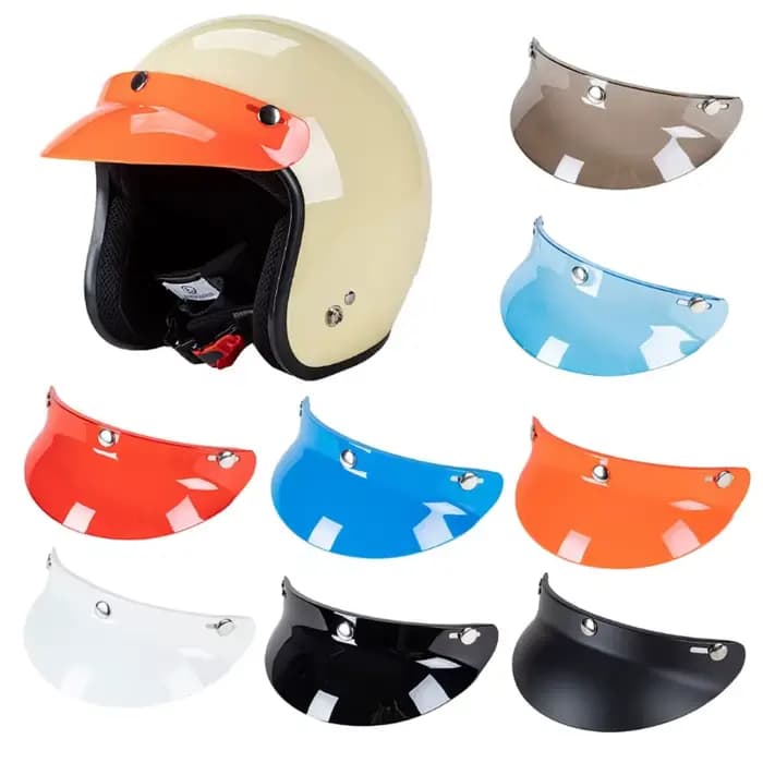 Lentille de visière à bulles pour casque de moto