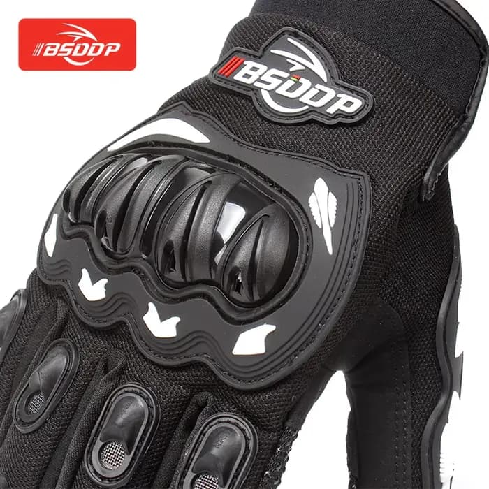 Gants de moto respirants à doigts complets