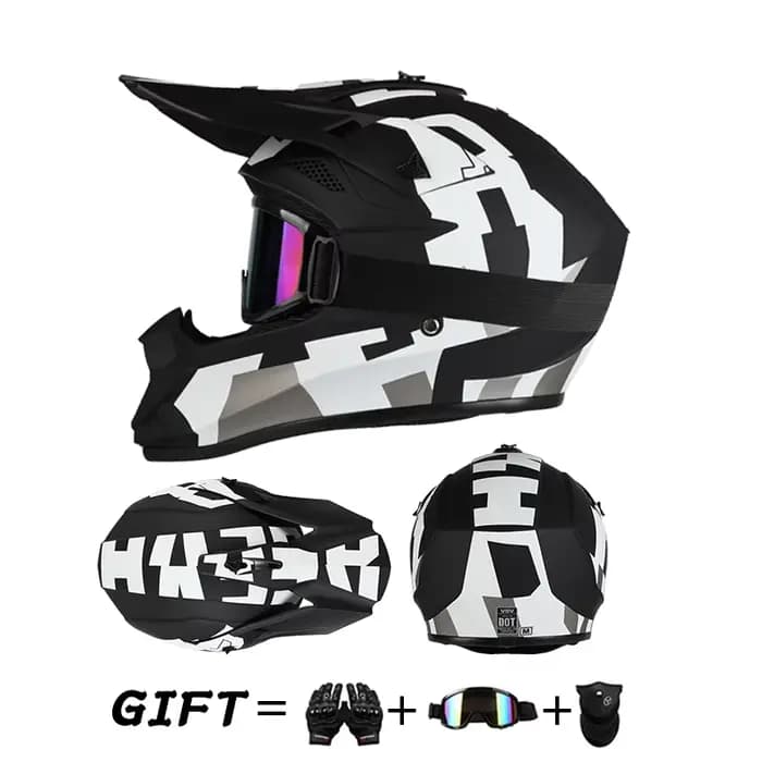 Casque de moto tout-terrain pour rallye et descente