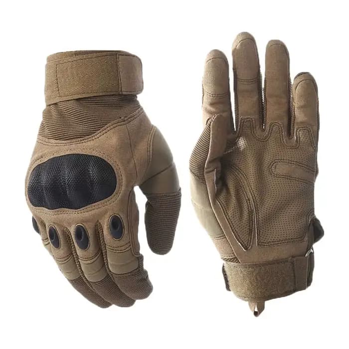 Gants tactiques à coque rigide en cuir Super Fiber pour hommes