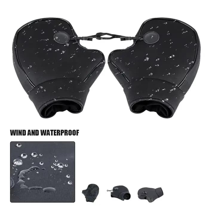 Gants de moto moto Scooter épais chaud guidon manchon poignée barre manchon étanche équitation gants d'hiver