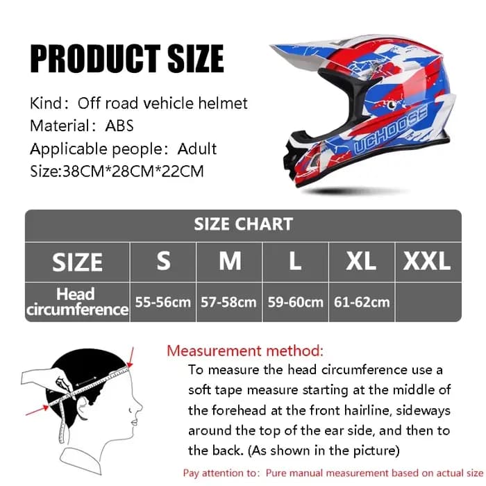 Casque de course de moto tout-terrain pour adultes et hommes