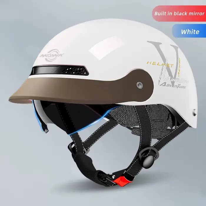 MOWK moto Vintage demi casque été respirant hommes femmes électrique Jet Scooter casques ouverts